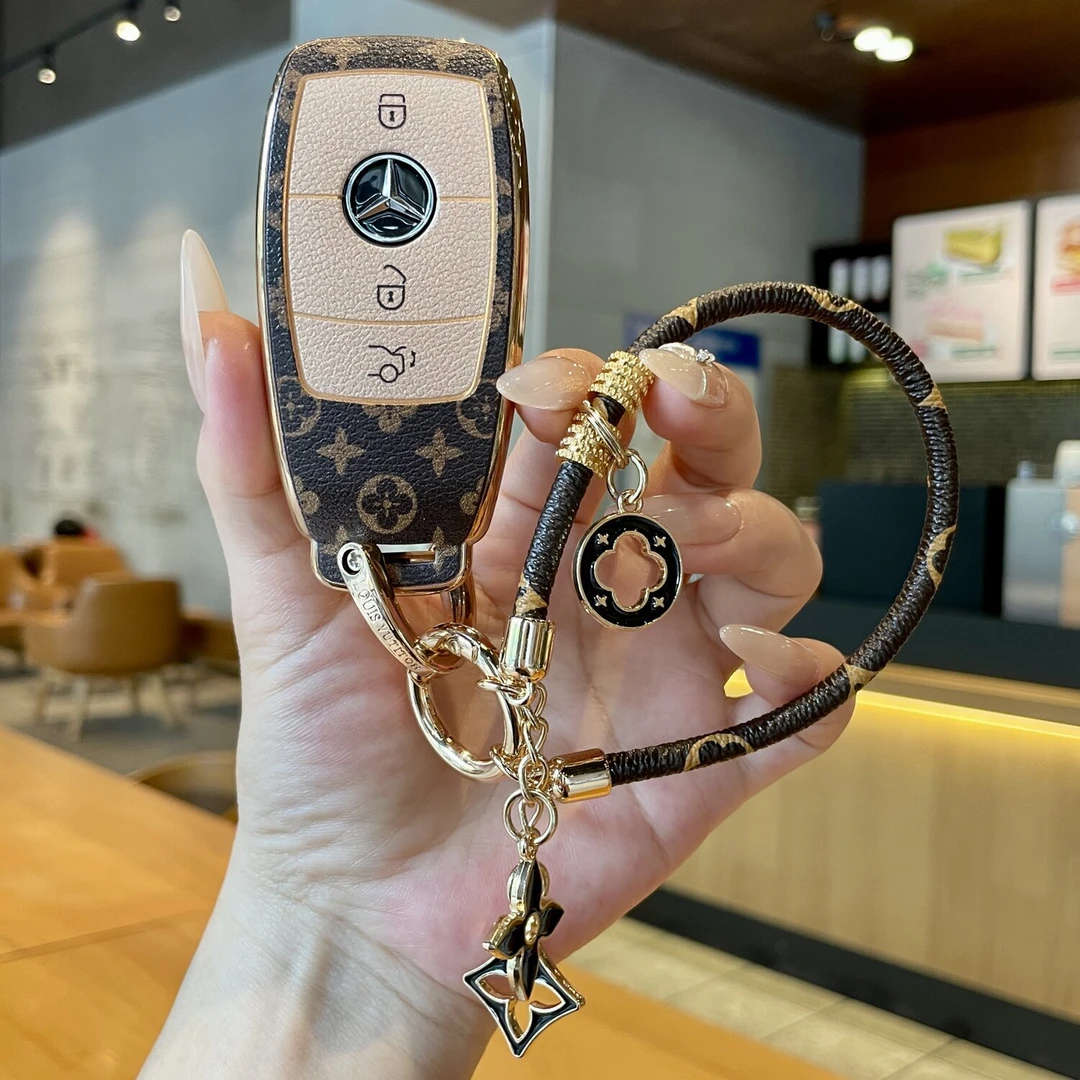 新款奔驰e300l钥匙套c260la200l男c200l女glc gla glb220定制正品