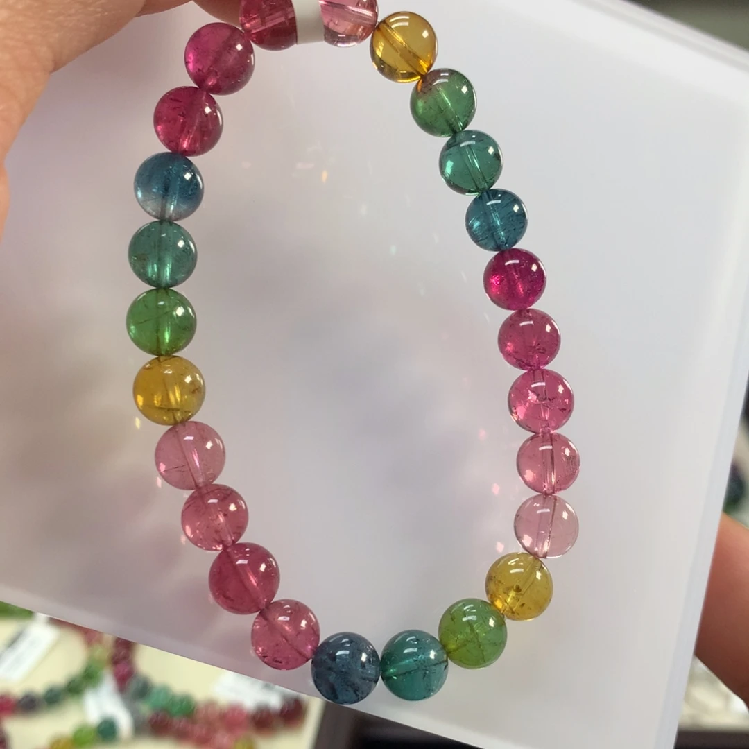 未镶嵌手链碧玺7.5左右