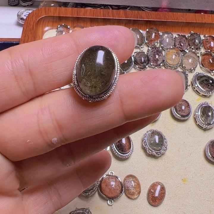 水晶手链银S800镀金镶嵌帕**玖