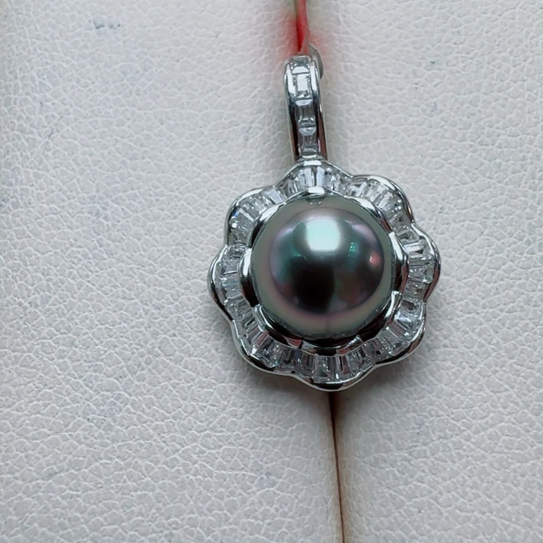 银S925镶嵌颈饰海水珍珠@@hd236