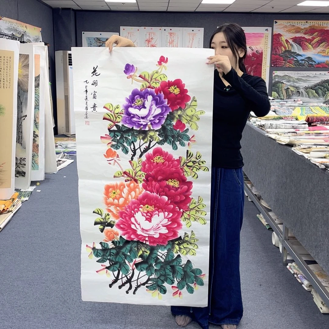 国画作品小姐姐放漏…