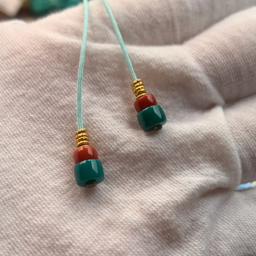 绿松石18K金镶嵌发饰