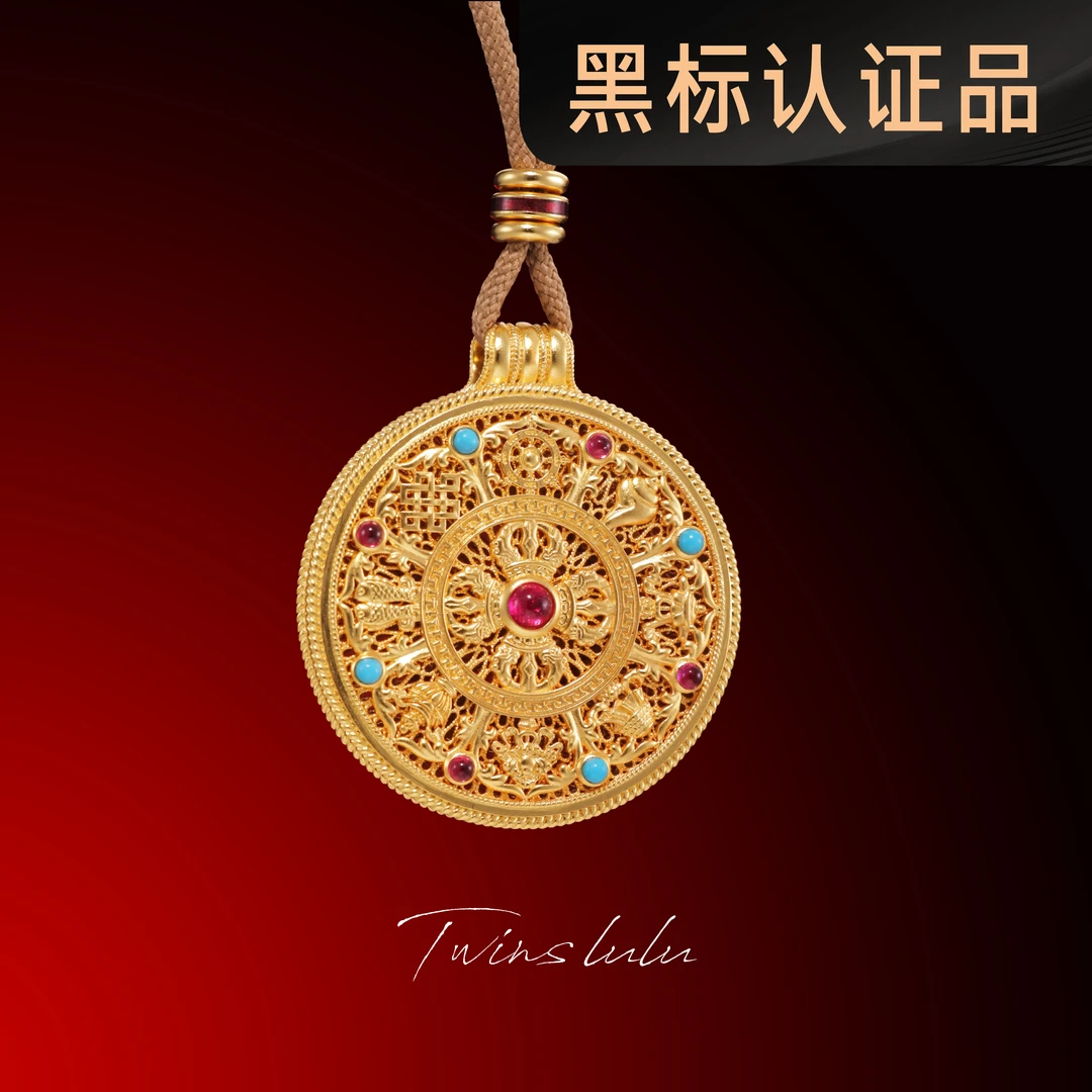 TWINS LULU 镀K金 【春上新】富贵八宝罗盘新中式项链TSJ10209