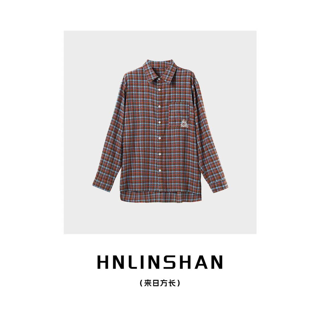 【清】【来日方长】刘雯同款男女可穿格子衬衫LS30416101