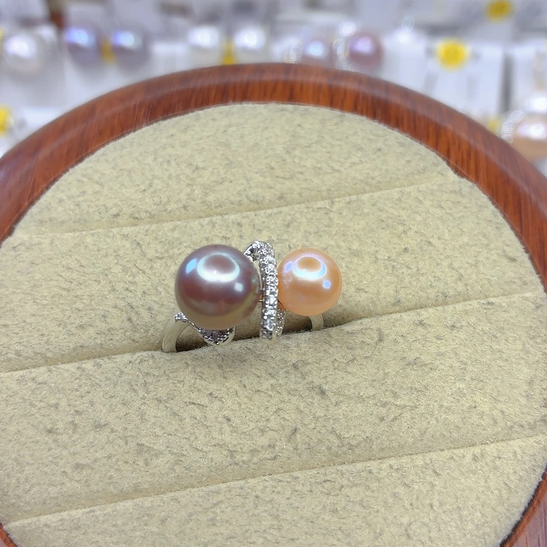 戒指合金淡水珍珠