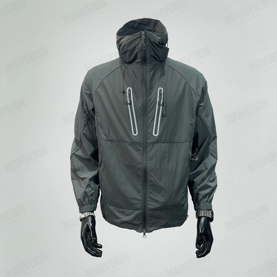 MANVEION美式城市户外微机能轻薄纯色超轻透气速干防紫外线防晒服