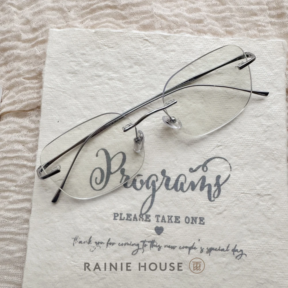 【大聪明雨】无边框简约高级高智感 平光镜