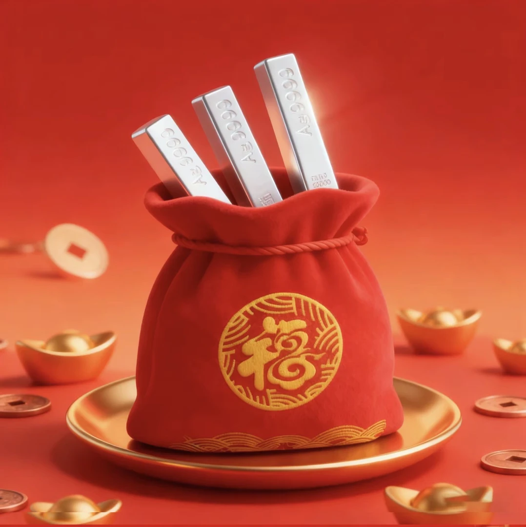 足银银制品 精美小条20g古法工艺礼品商务办公室家居高端摆件