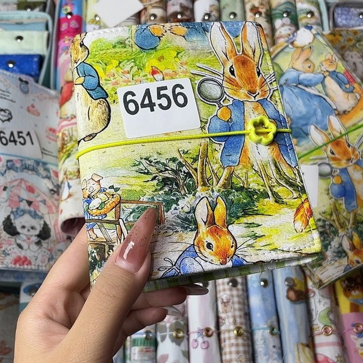 织绣A7活页带方格纸6456