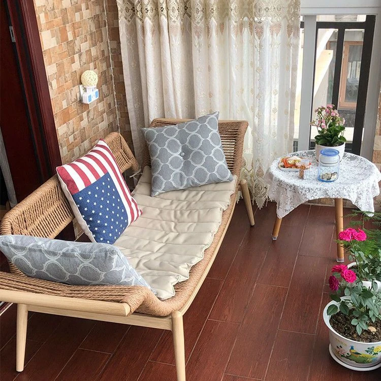 躺椅藤椅单人沙发椅懒人阳台休闲椅新中式单椅贵妃椅休闲椅