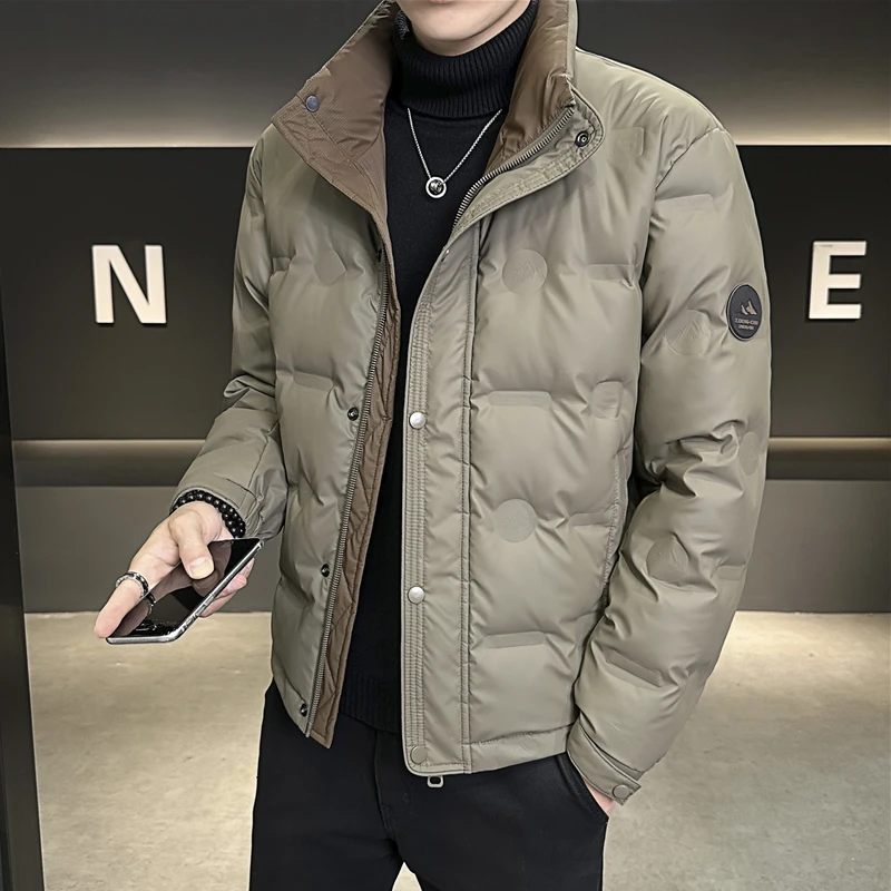 轻薄羽绒服男冬季2026新款高端防寒帅气短款潮流保暖加厚男士外套