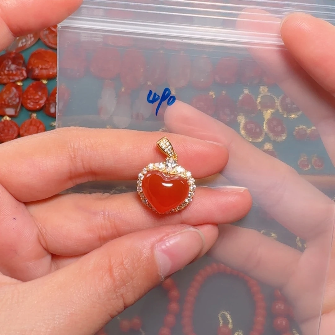 南红玛瑙南红玛瑙银S925镶嵌蓝*何