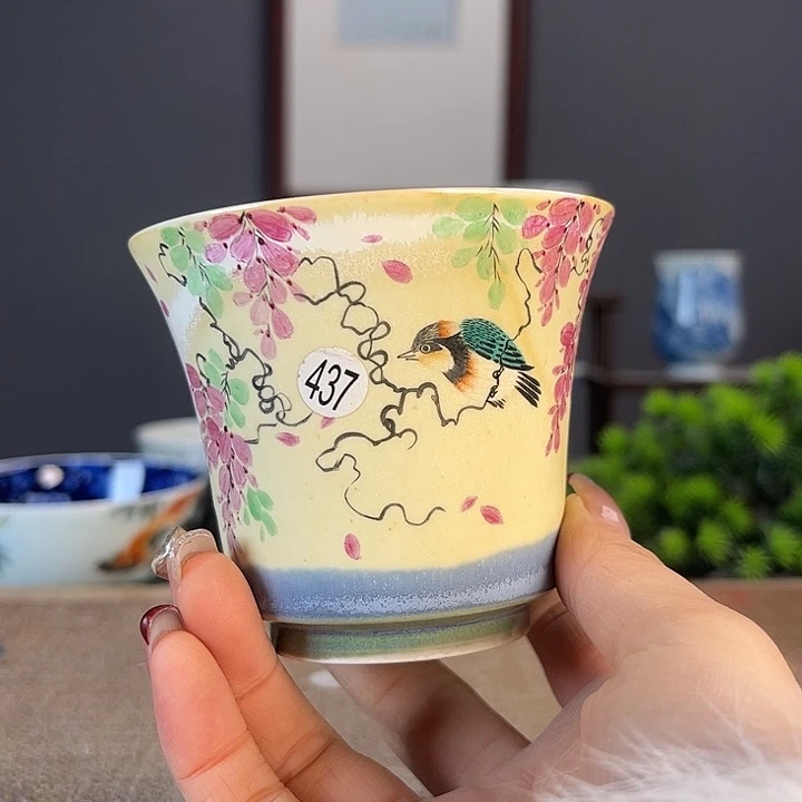 摆件景德柴烧茶杯多人