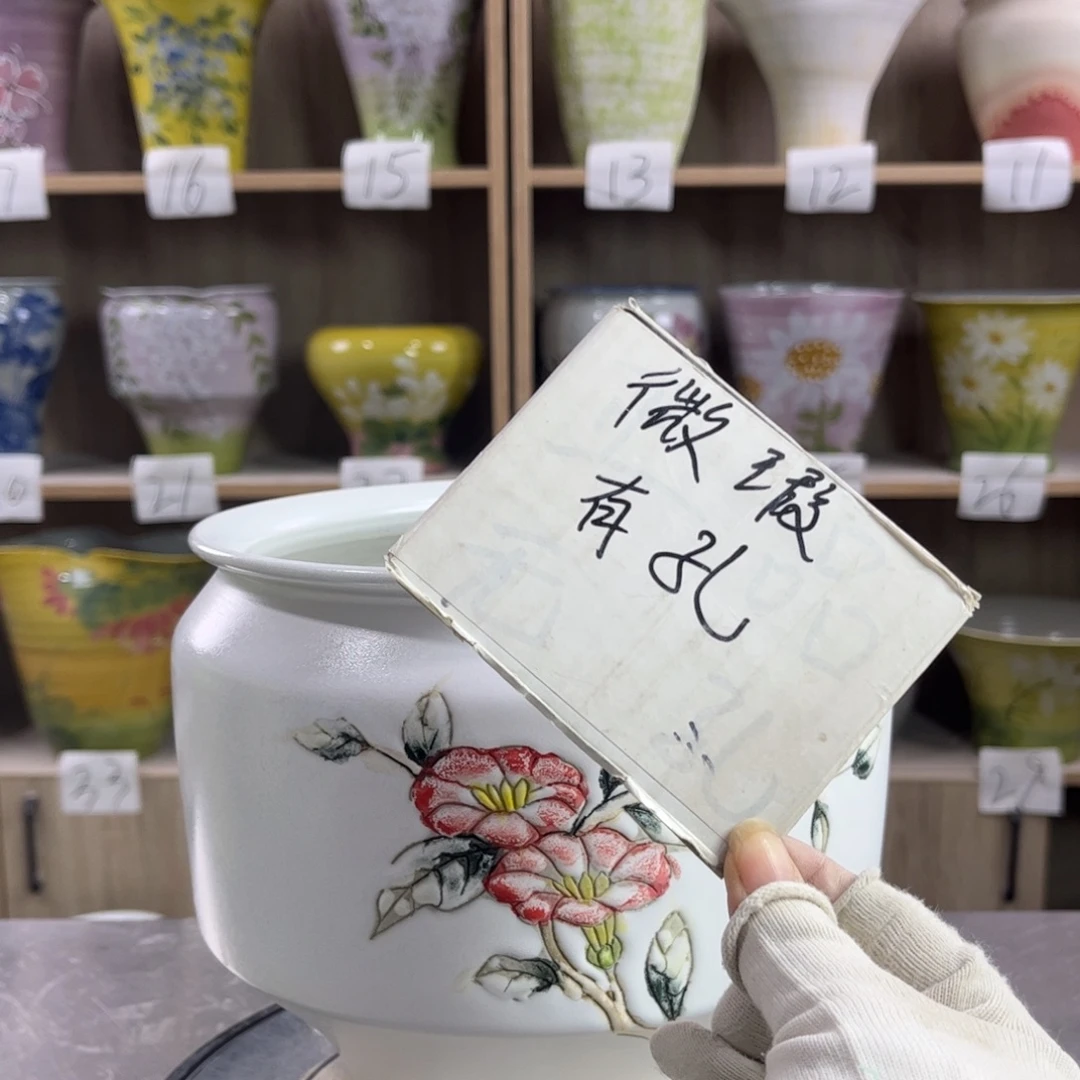 景德镇陶瓷花盆花盆