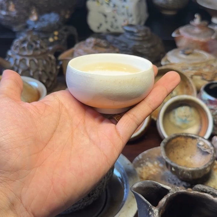 陶瓷刘明建老师柴烧茶杯体验款