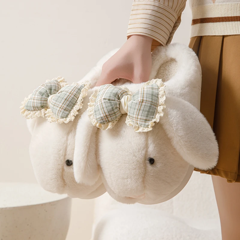 2025新款可爱冬季厚底防滑家居保暖棉拖鞋加厚软底居家女棉拖鞋