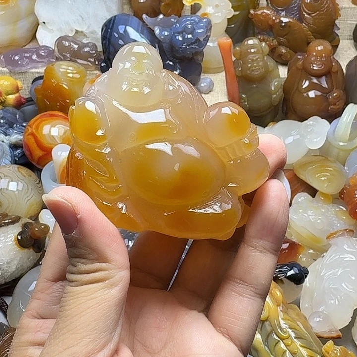 沙***漠玛瑙/玉髓未镶嵌饰品