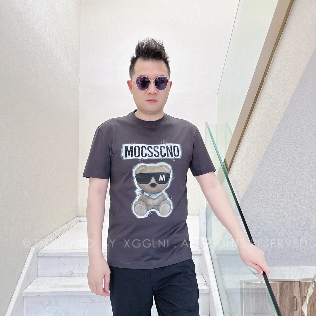 夏季（微阔版）MOCSS黑色墨镜一个M男士品质高端轻奢时尚潮短袖t恤