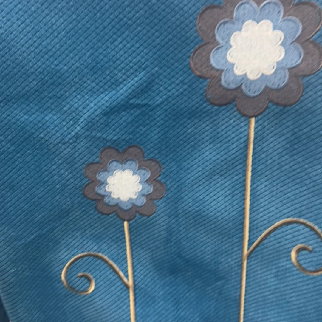 单条沙发垫   向阳花  蓝