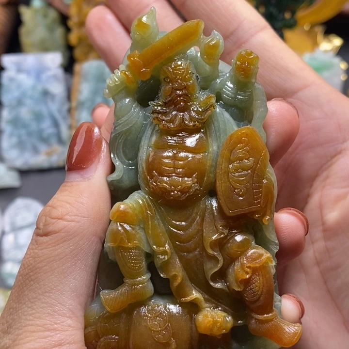 定制翡翠未镶嵌天然翡翠吊坠