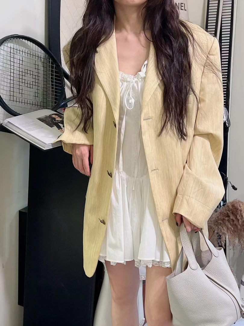 95新 VERSACE/范思哲 舍得 Versace 风铃雏菊西装外套