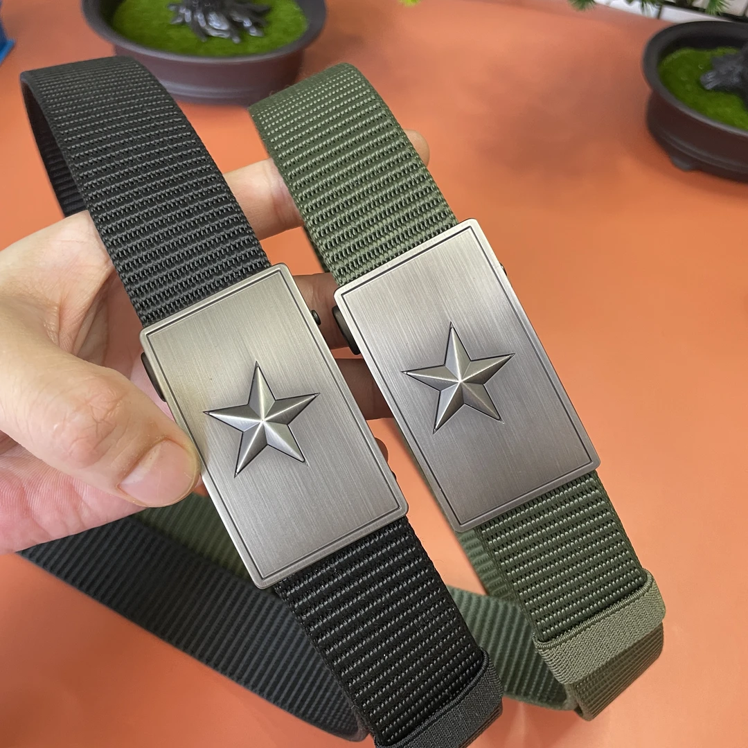 新款战术腰带帆布尼龙工装编织迷彩男款皮带军训战术训练军迷腰带