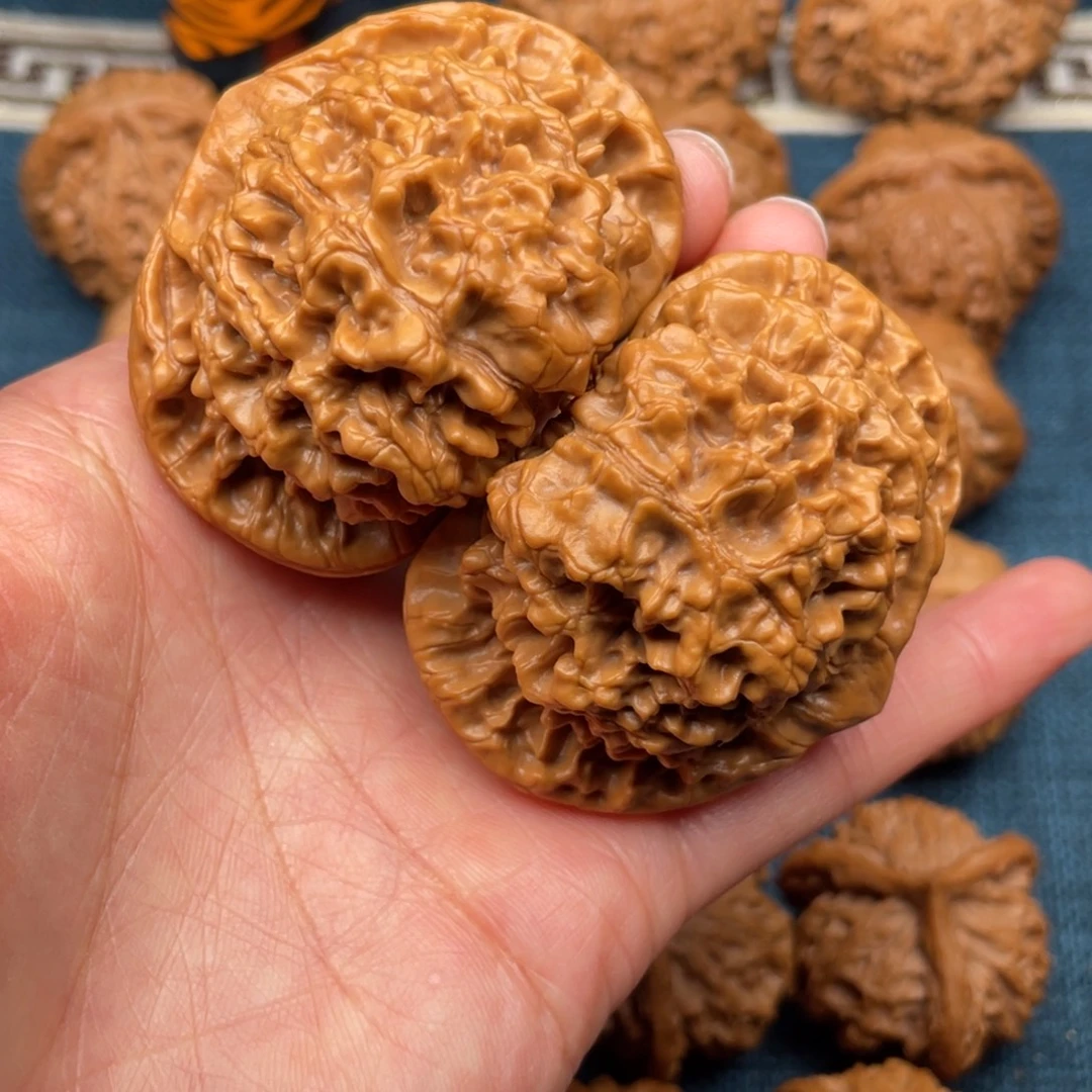 把件文玩核桃55全品毕业矮桩官帽