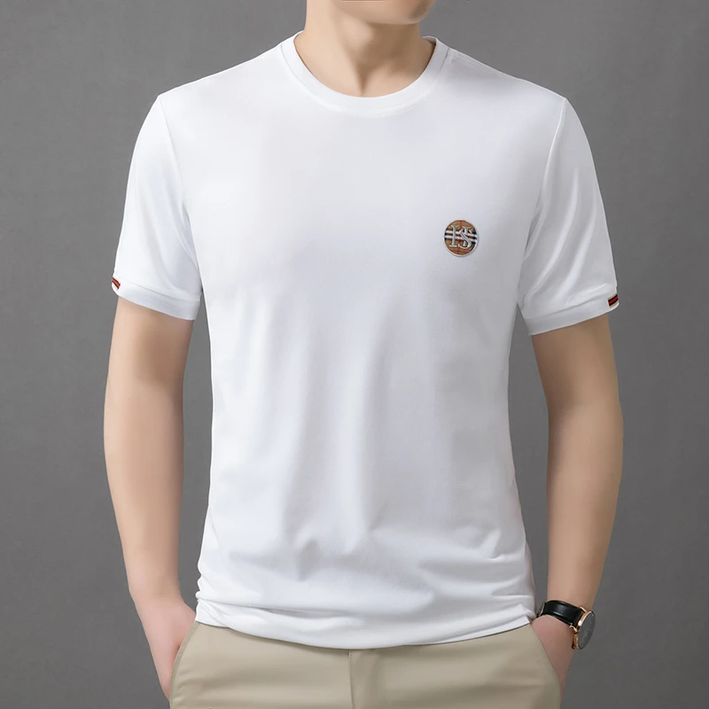 豪爵保罗夏季T恤冰丝凉感男士透气短袖柔软休闲862132