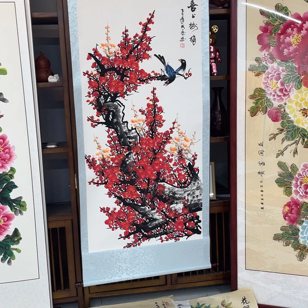 国画国画作品书法作品原稿梅花福利