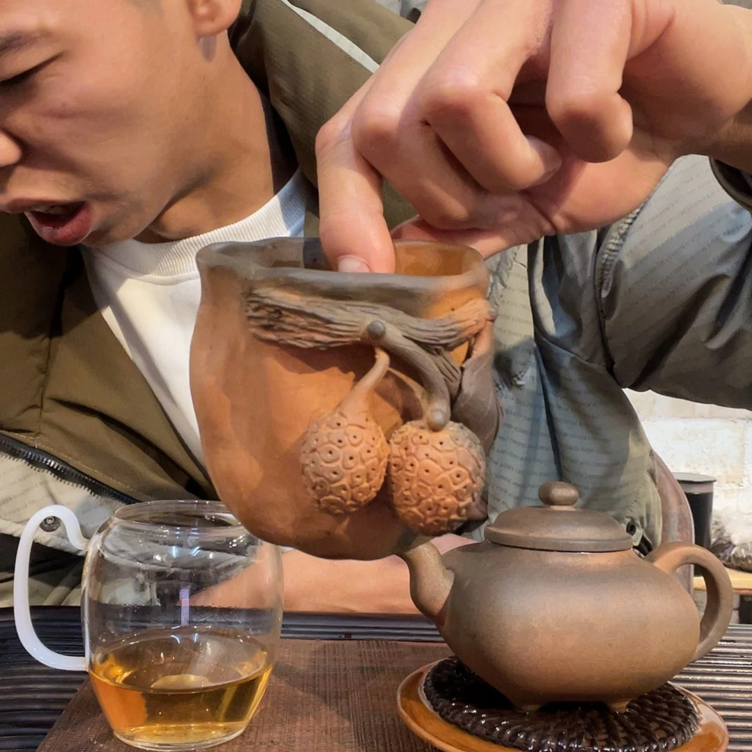 ?****a广西钦安龙窑坭兴陶柴烧