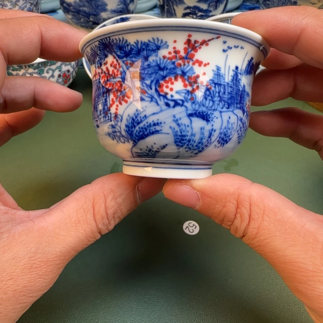 纯手工纯手绘茶具石头53