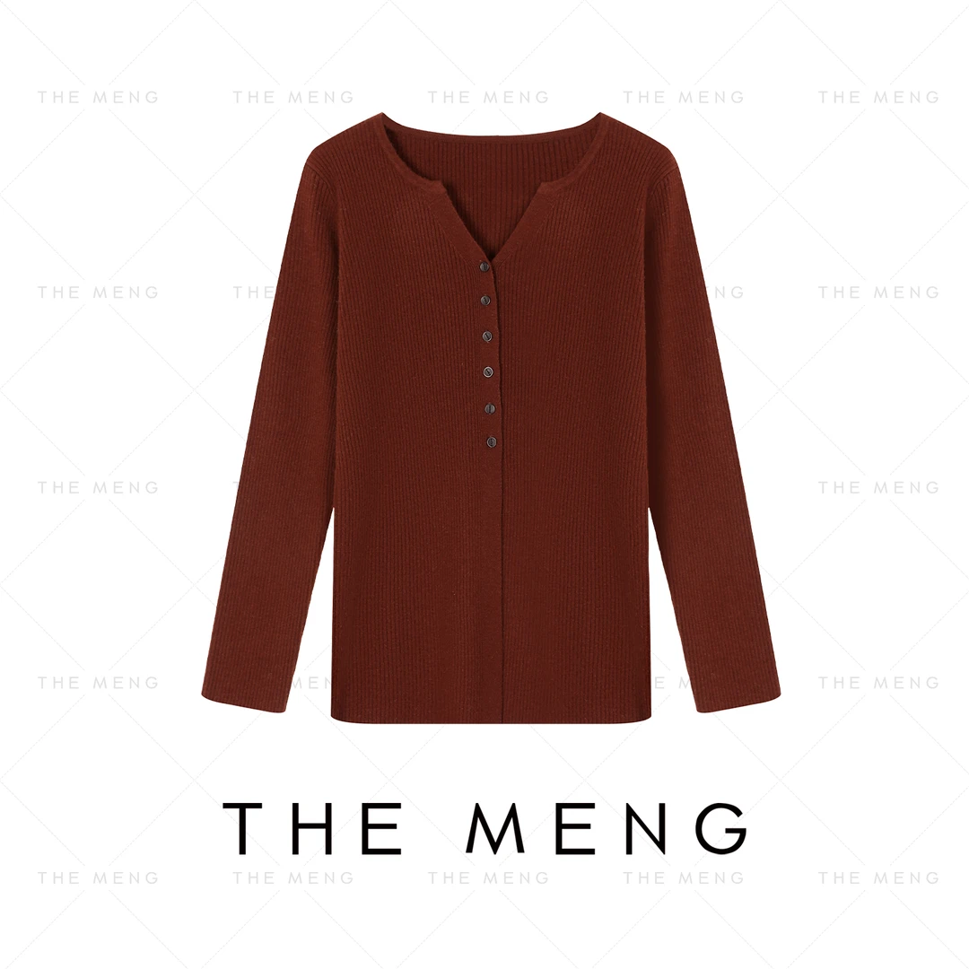 THE MENG【冬意】不可错过100绵羊毛开衫夭#MK2490