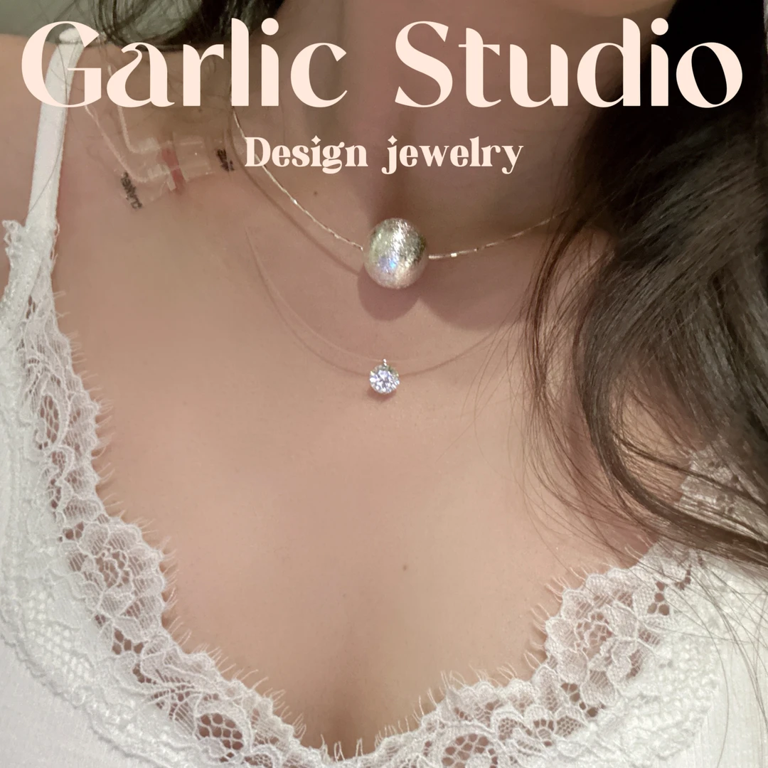 铜项链 <Garlic Studio>掌上明珠-超酷拉丝星球项链