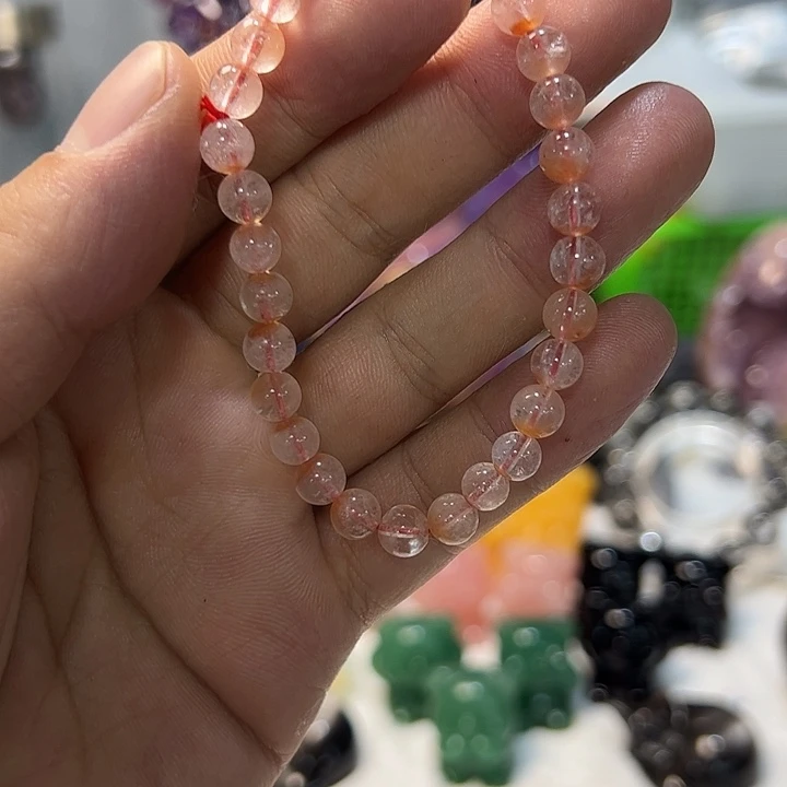 烟晶手链银S925镶嵌
