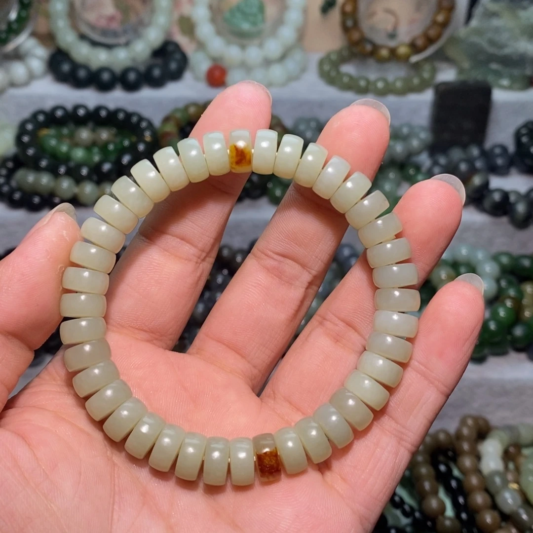 和田玉未镶嵌手链