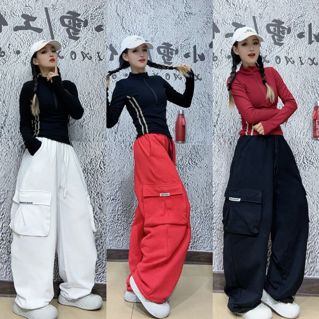 时超康友利玖壹玖女款百搭工装裤大口袋运动卫裤0155款