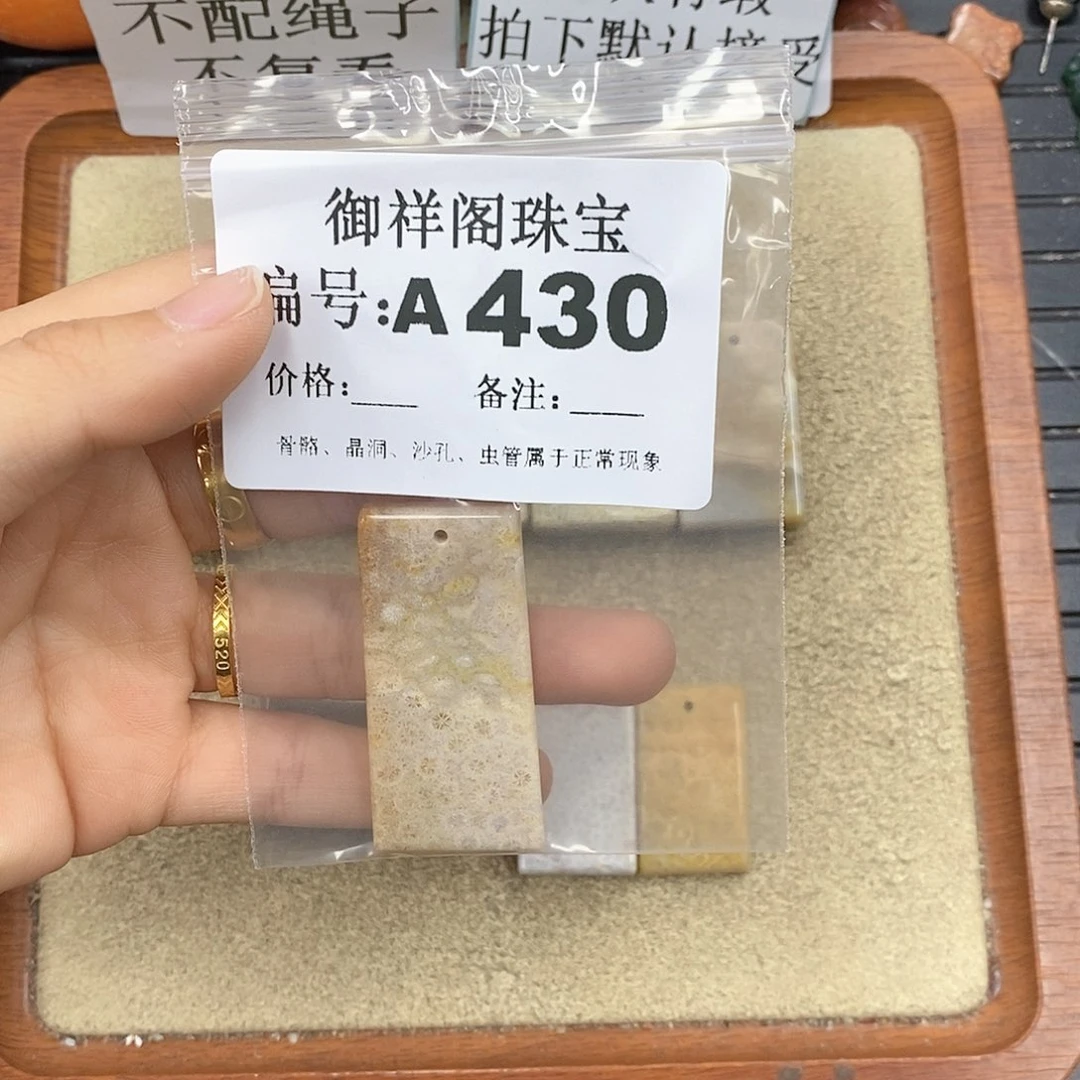 硅化珊瑚（珊瑚玉）颈饰未镶嵌X****?