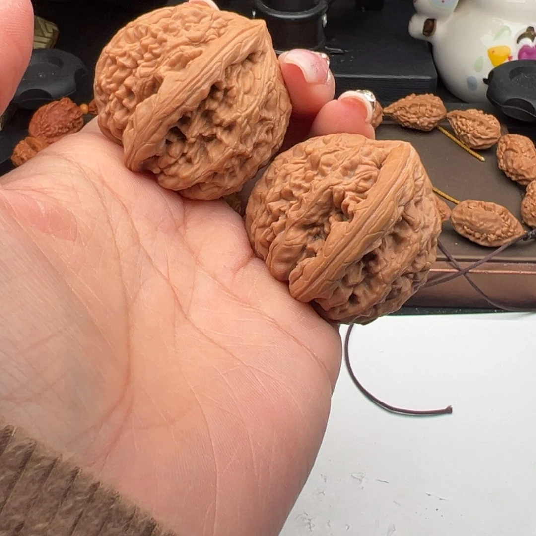 文玩核桃把件虎头王41