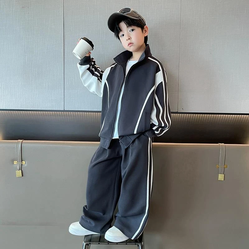 儿童装男童套装春秋2025新款春秋款中大童衣服春季酷帅男孩休闲潮