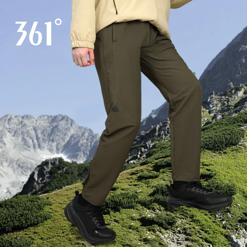 361°【雨屏防泼水】春季梭织长裤防风耐磨舒适休闲时尚户外运动裤