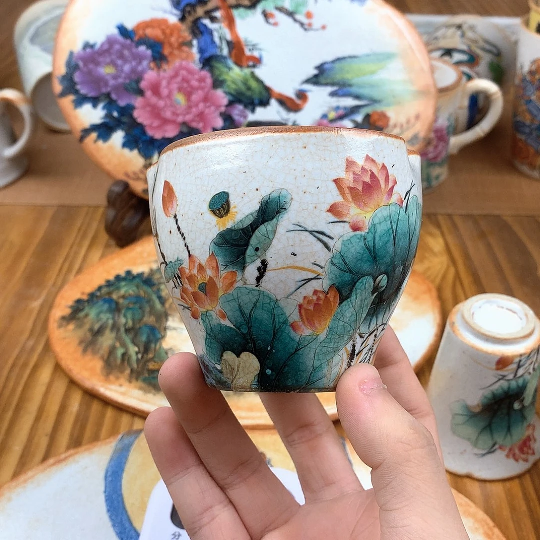 梦***蝶杯景德镇陶瓷手作