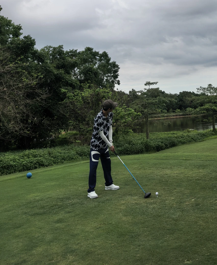 潮牌高尔夫裤子夏季