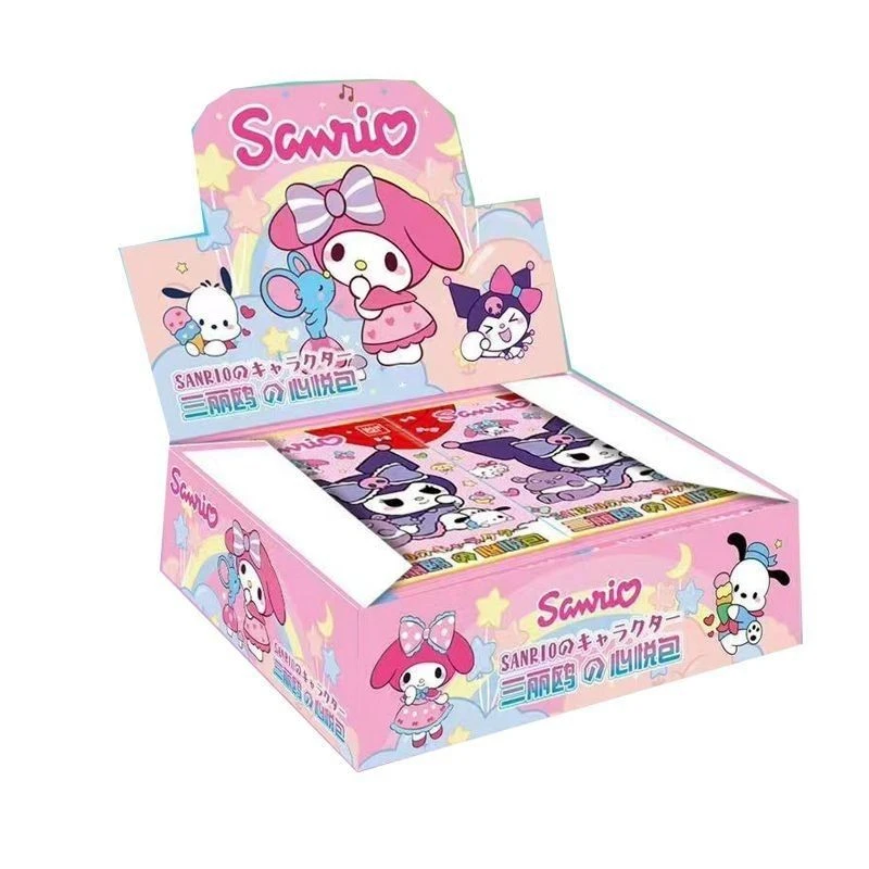 升级款【三丽鸥闪卡】卡片整盒装库洛米SSR闪卡卡册稀有儿童玩具