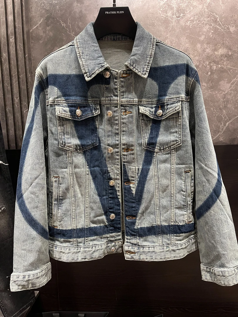 秋季上新潮牌男士百搭牛仔水洗潮流夹克外套时尚休闲