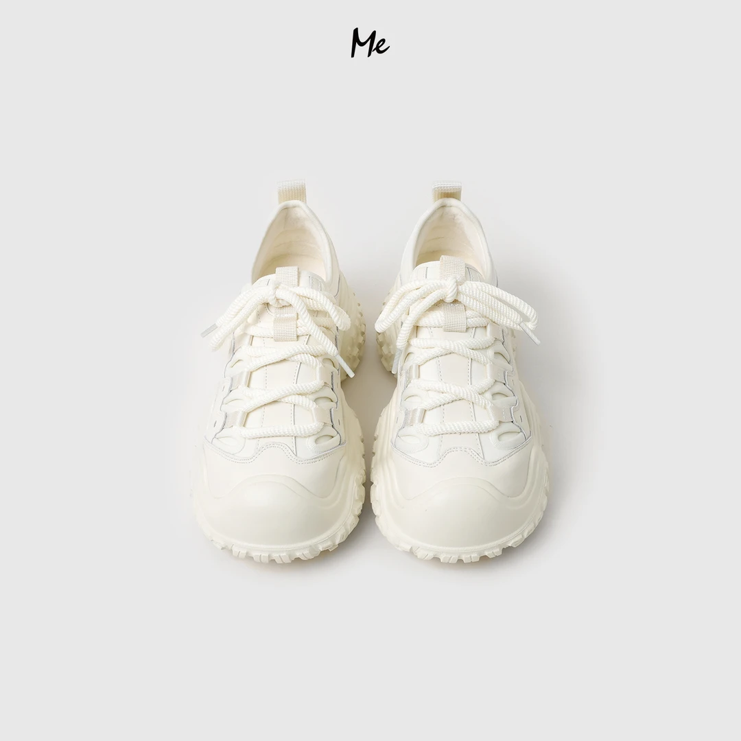 ME【加绒老爹鞋】劝退 防滑厚轮胎底女鞋加绒保暖鞋子MEQA2798加绒