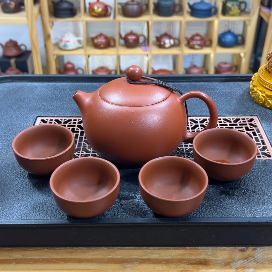 紫砂紫砂胖西施（一壶四杯）