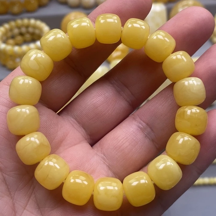 琥珀未镶嵌手链手串