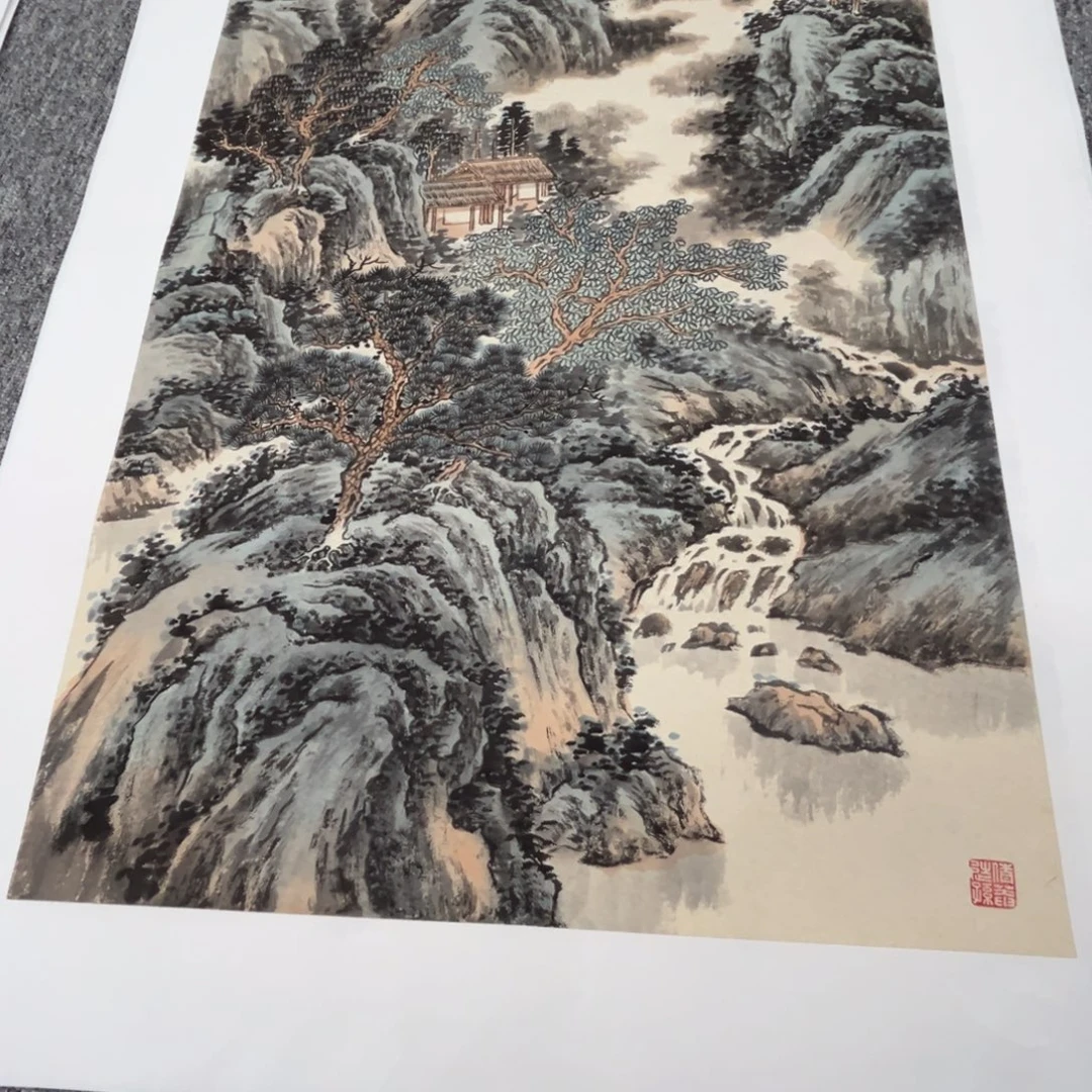 人***得国画绘画作品多次参加