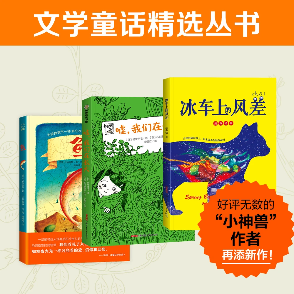 文学童话精选丛书3册：冰车上的风差+嘘，我们在长大+鱼