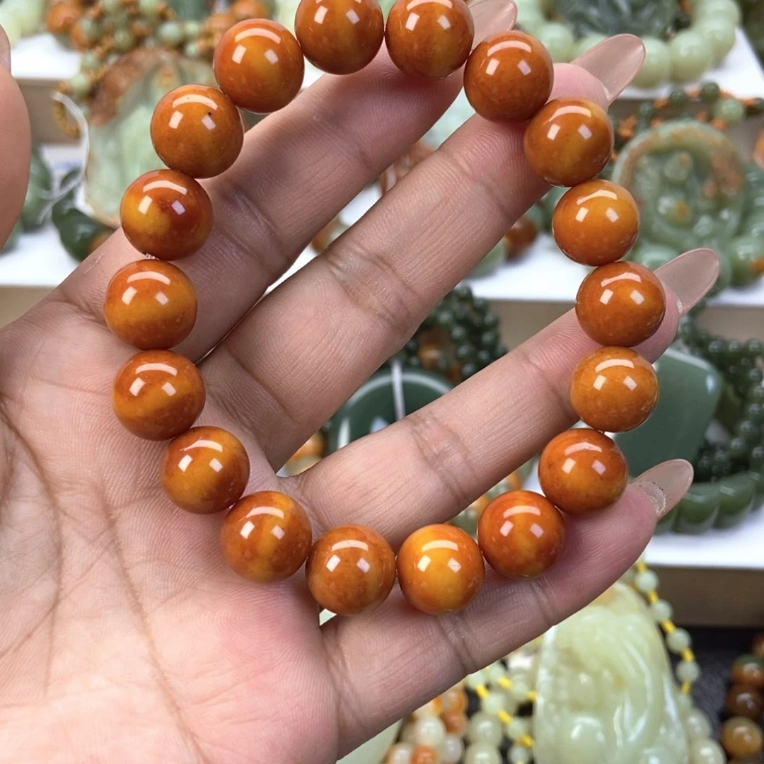 透闪石质玉手串未镶嵌